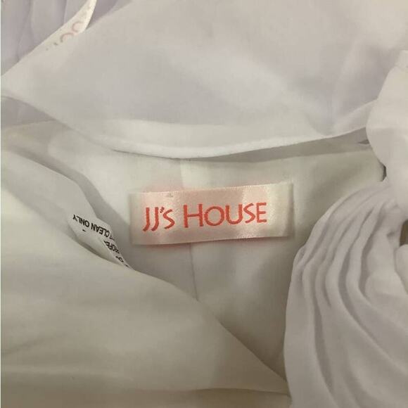 JJ's Housel Floor Length Chiffon Special Occasion Wedding Dress In Ivory Small - Picture 9 of 11